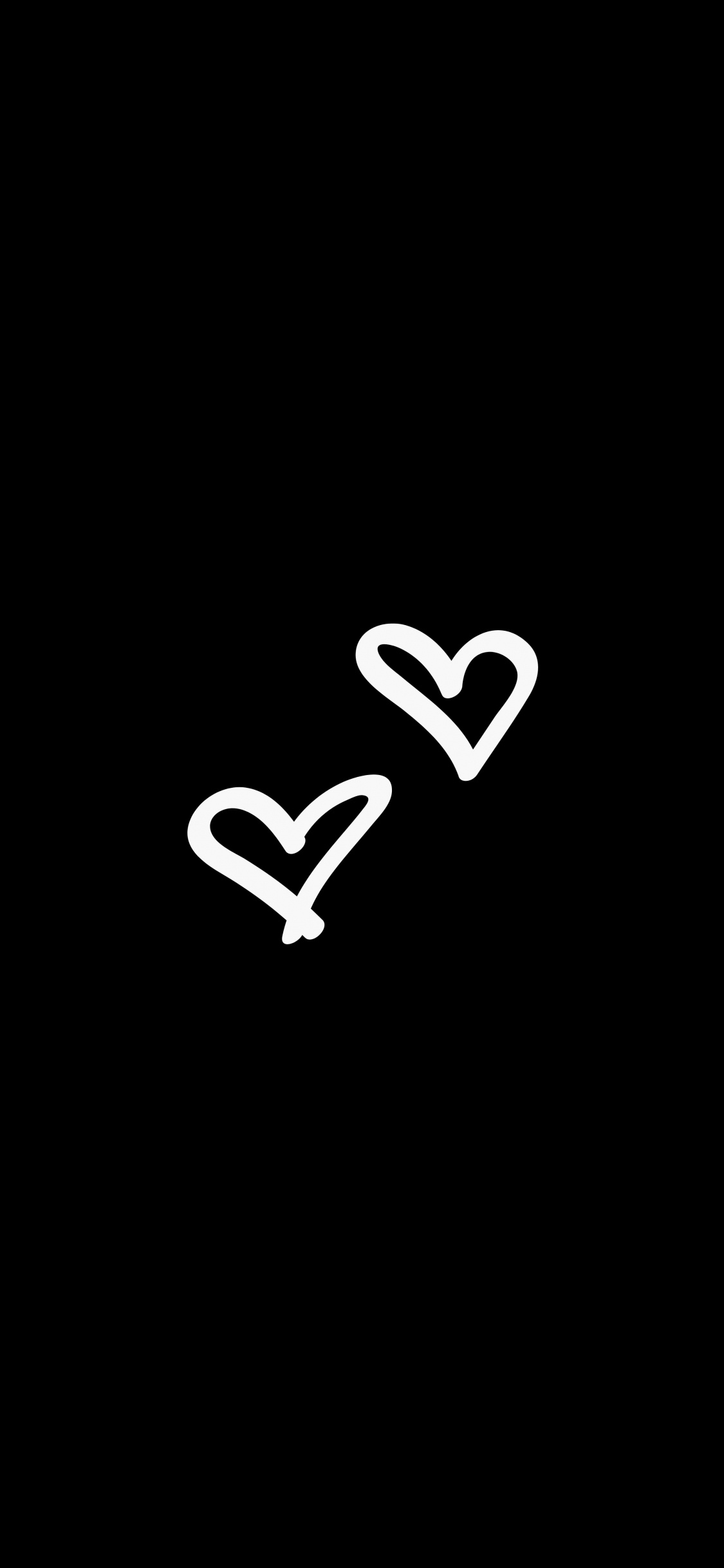 Обои сердце, роман, прямоугольник, полутона и оттенки, лого в разрешении 1125x2436