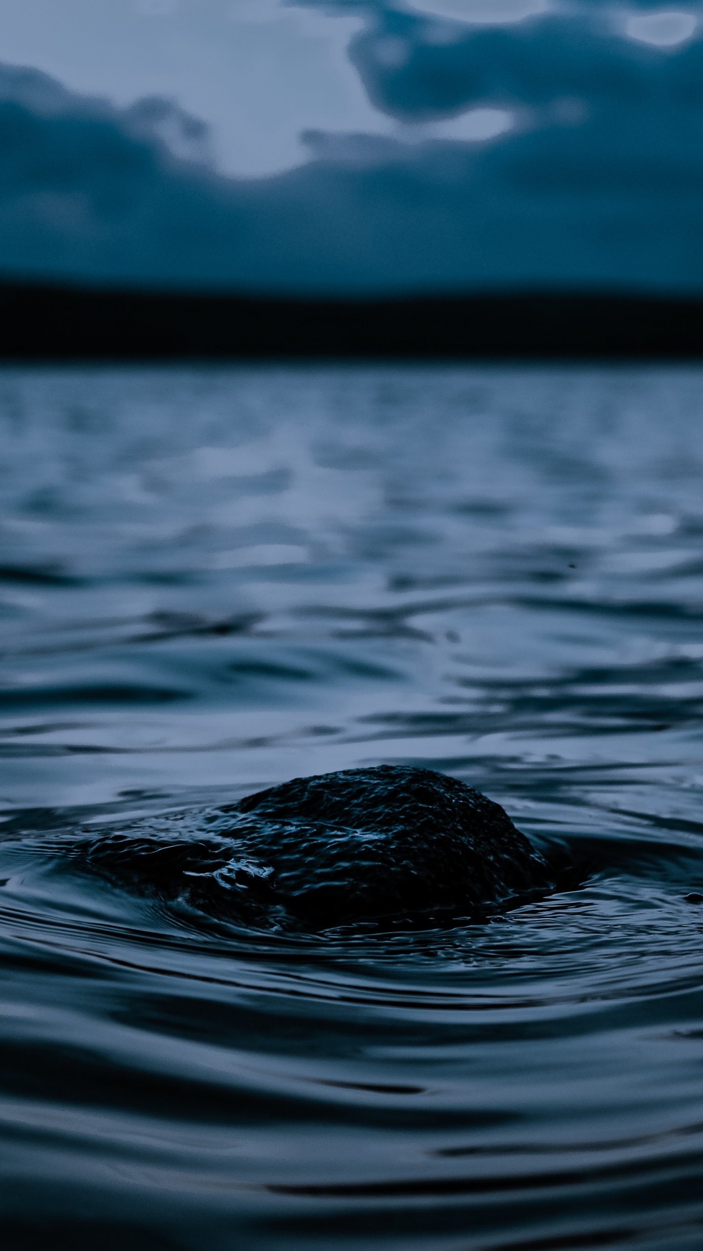 Обои ветровая волна, океан, облако, небо, кубрик в разрешении 1440x2560