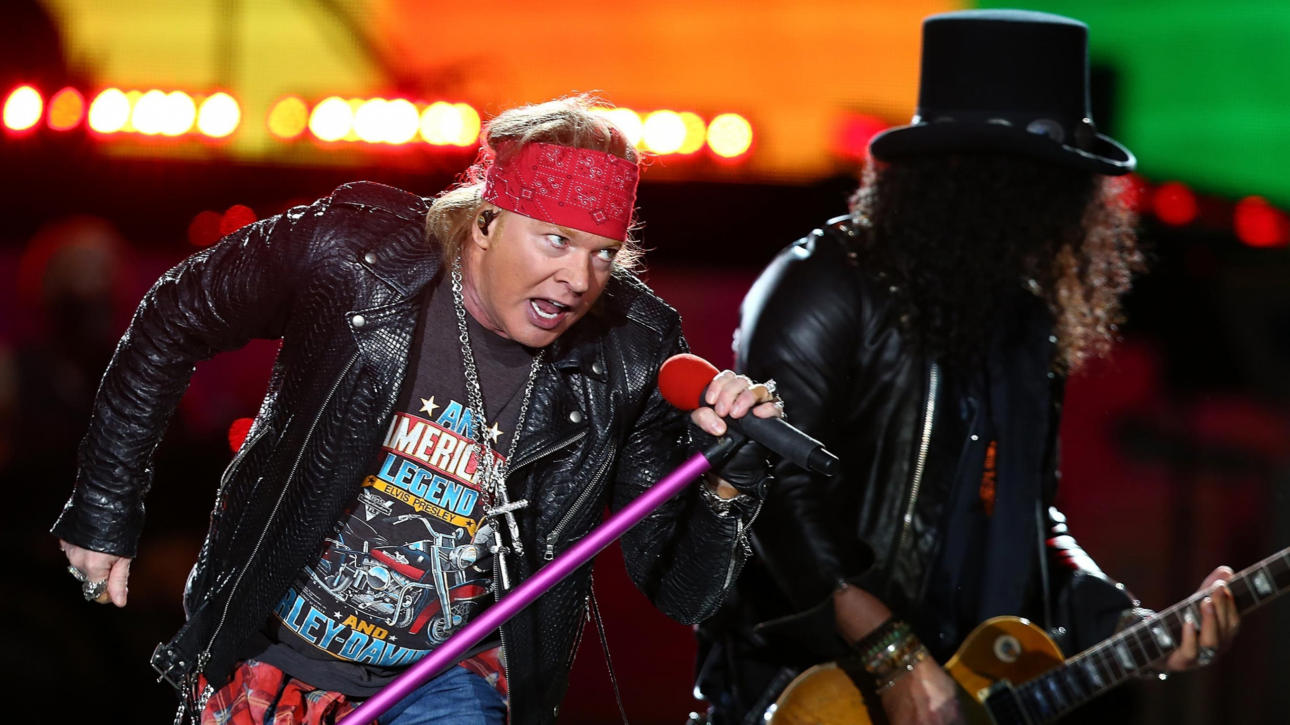 Обои Guns N Roses, Not in This Lifetime Tour, концерт, музыкант, музыка в разрешении 2560x1440