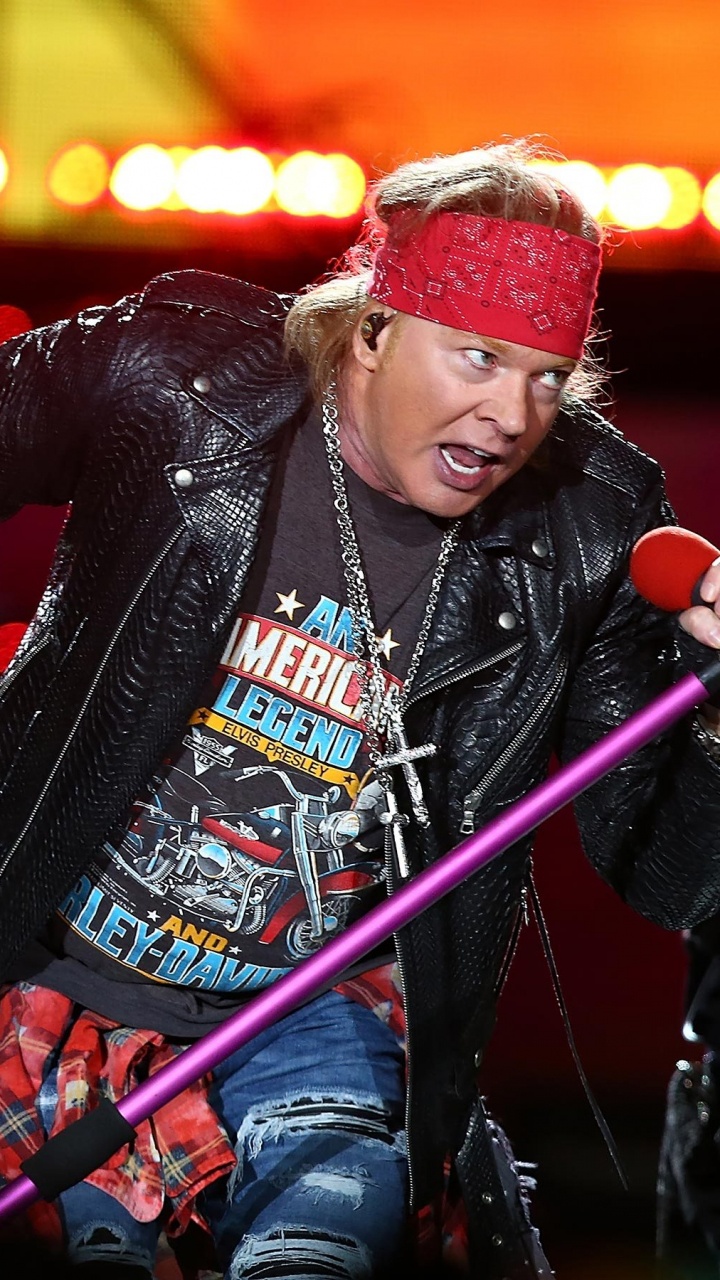 Обои Guns N Roses, Not in This Lifetime Tour, концерт, музыкант, музыка в разрешении 720x1280