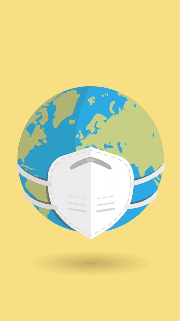 Обои вирус, коронавирус, COVID-19, пандемия, домовладелец в разрешении 750x1334