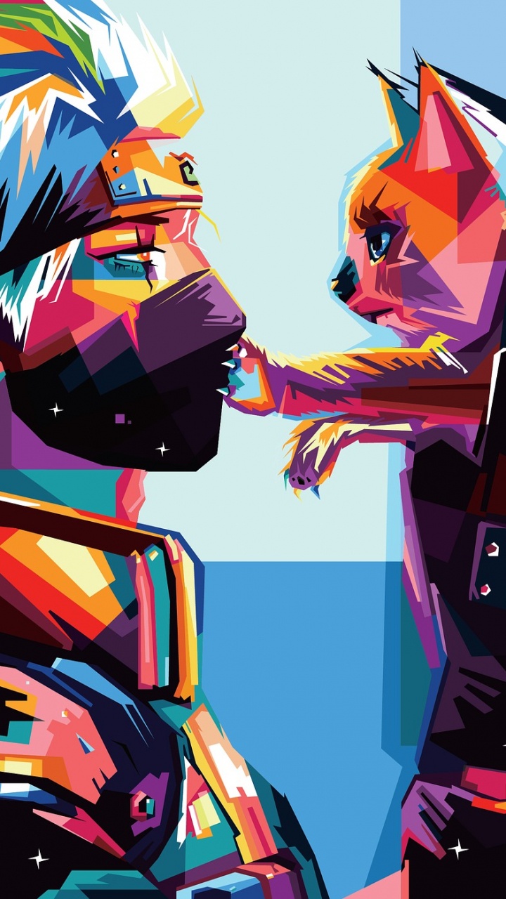 Обои Какаши Хатаке, иллюстрация, арт, графический дизайн, аниме в разрешении 720x1280