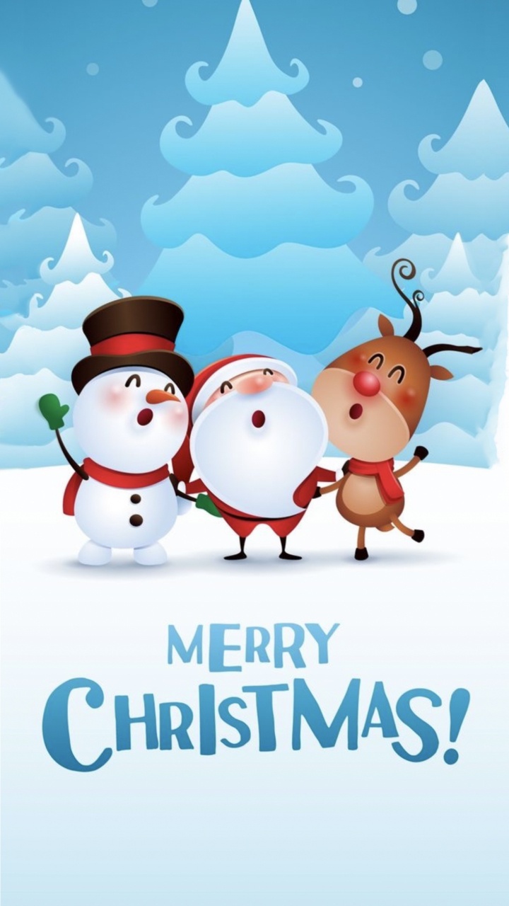 Обои Новый год, Рождество, Рождественский день, счастливого рождества счастливого рождества, Санта-Клаус в разрешении 720x1280