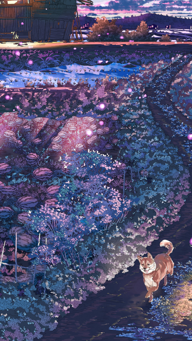 Обои город, лучник, арт, ночь, небо в разрешении 750x1334