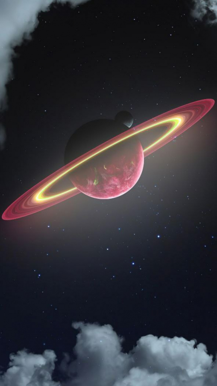 Обои андроид, атмосфера, астрономический объект, наука, Галактика в разрешении 750x1334