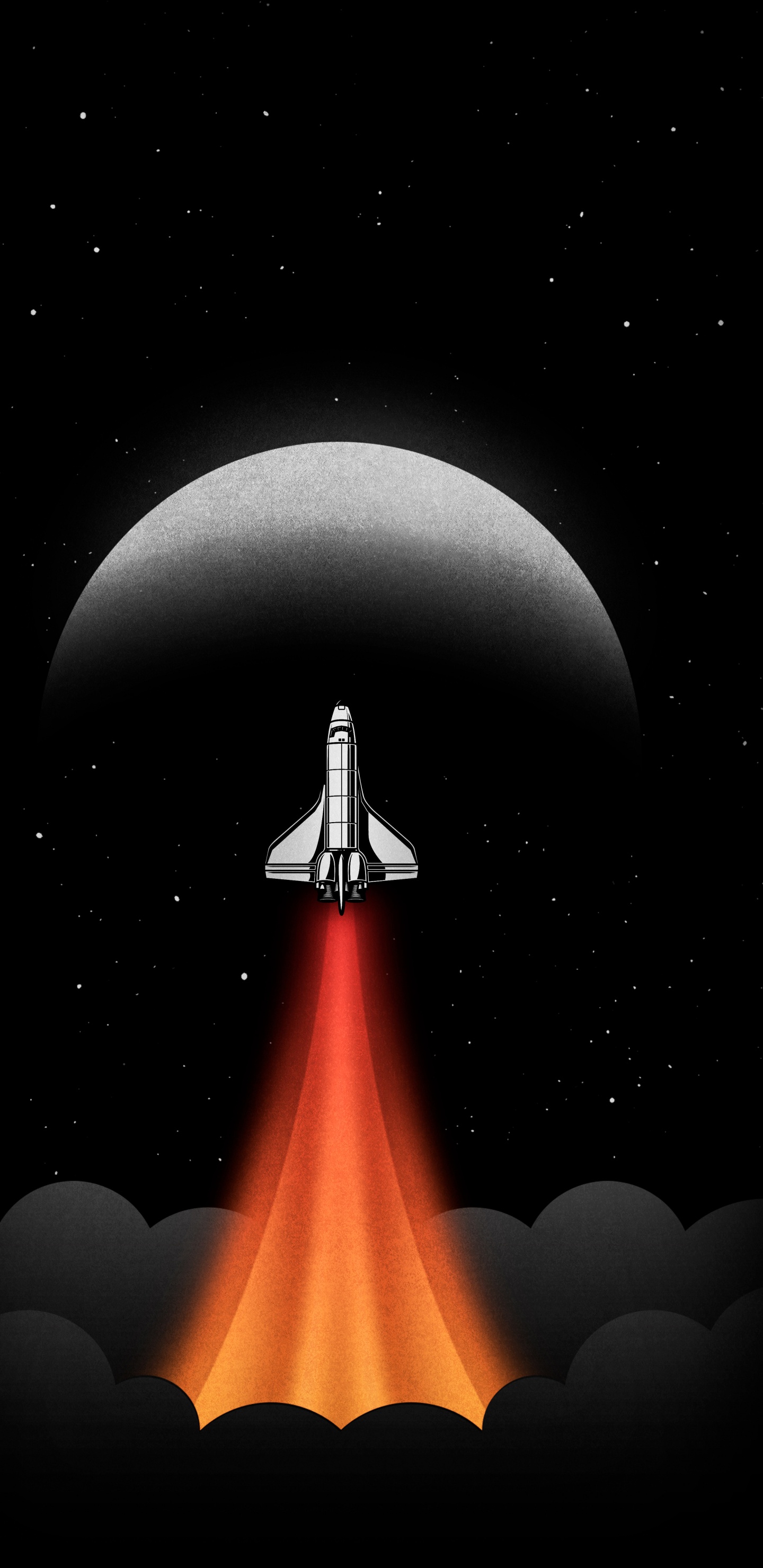 Обои ракета, атмосфера, свет, мир, природа в разрешении 1440x2960