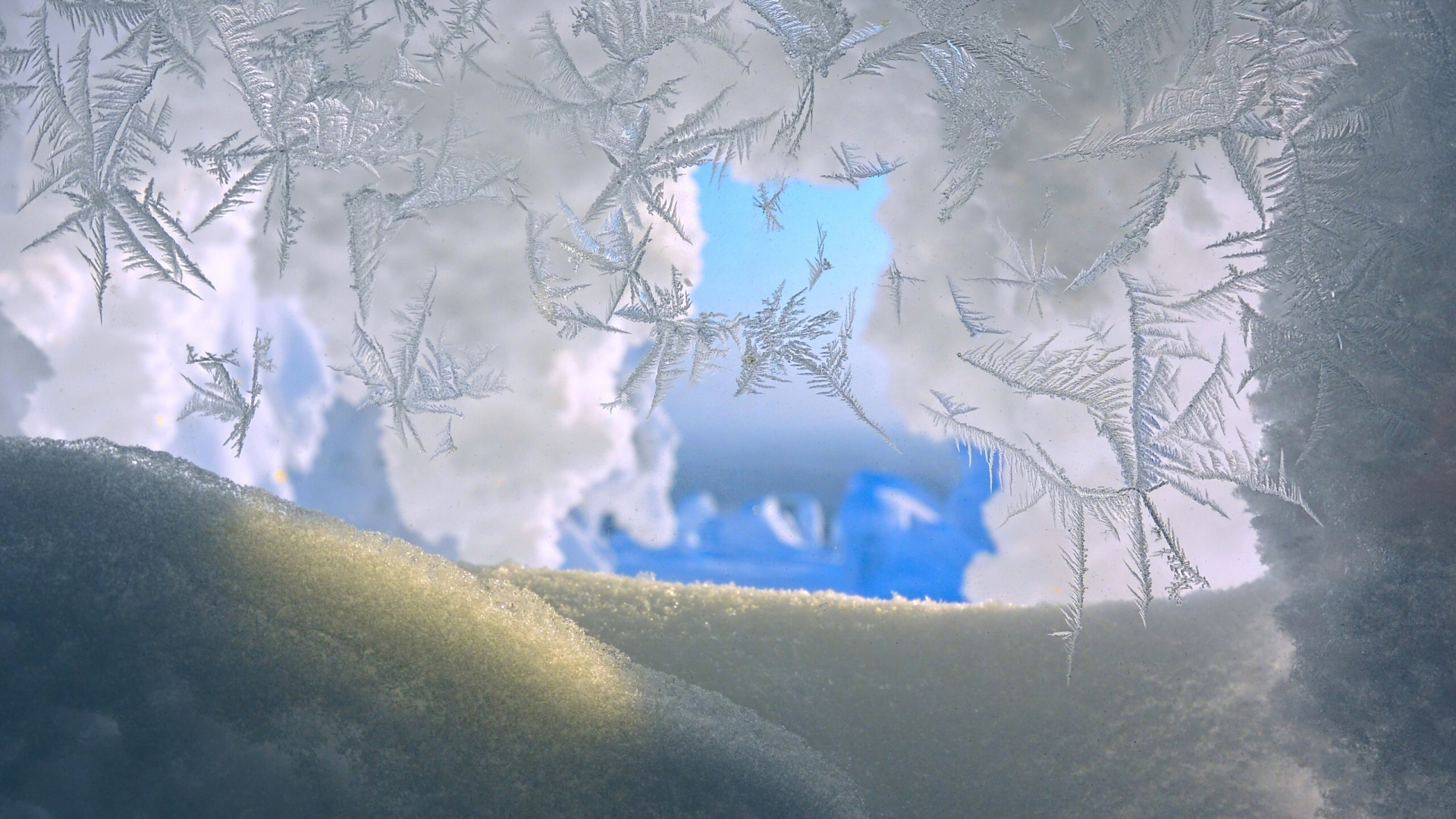 Обои снег, зима, замораживание, атмосфера, лед в разрешении 1920x1080