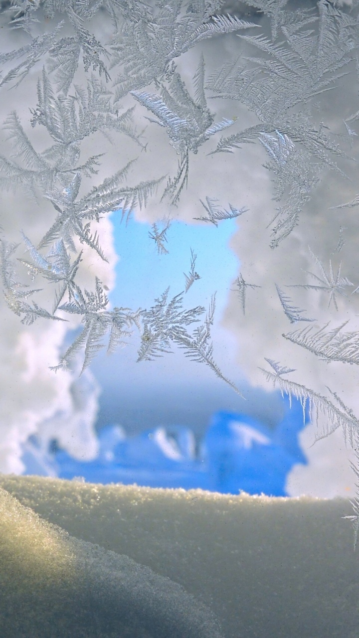 Обои снег, зима, замораживание, атмосфера, лед в разрешении 720x1280