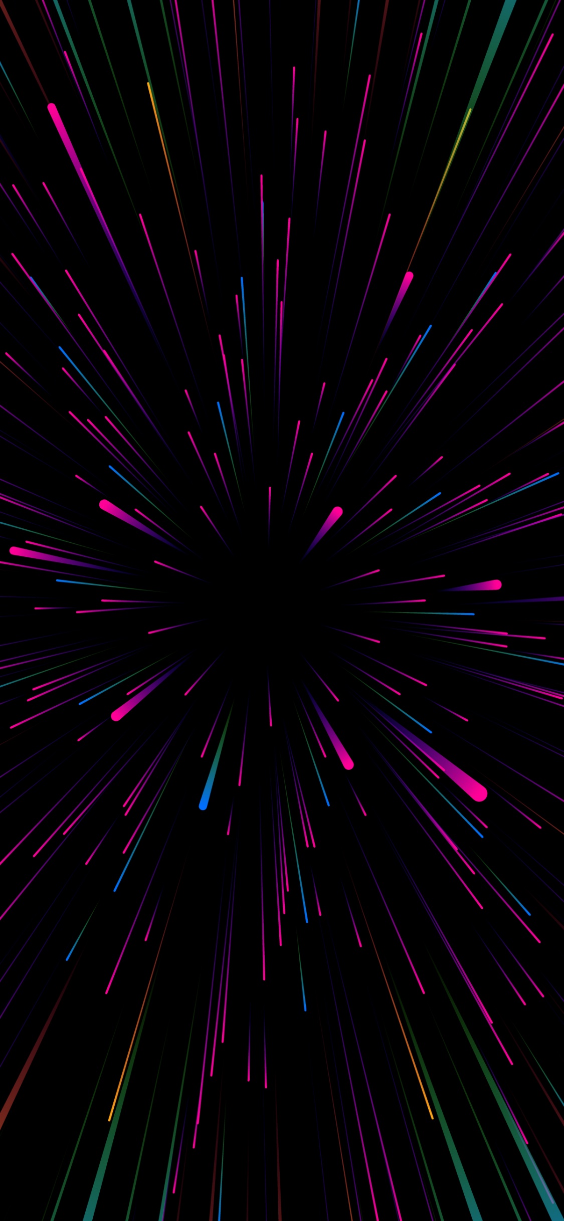 Обои салют, графический дизайн, канун Нового года, вода, пурпур в разрешении 1125x2436