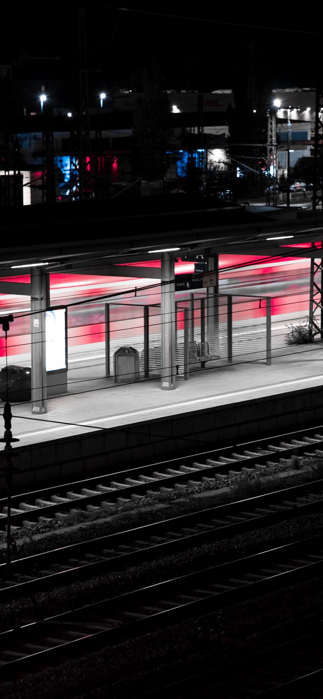 Обои железнодорожный вокзал, розовый, Чикаго, небо, городской район в разрешении 1125x2436