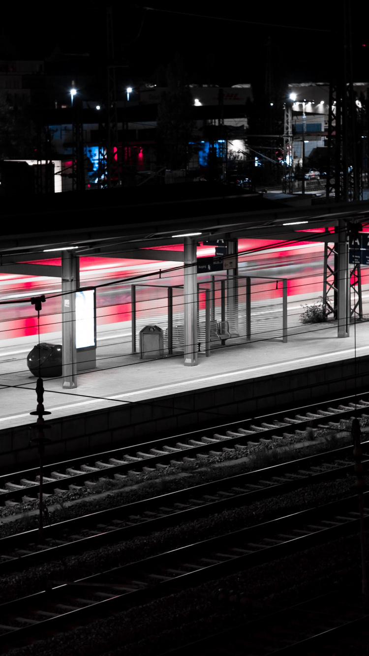 Обои железнодорожный вокзал, розовый, Чикаго, небо, городской район в разрешении 750x1334