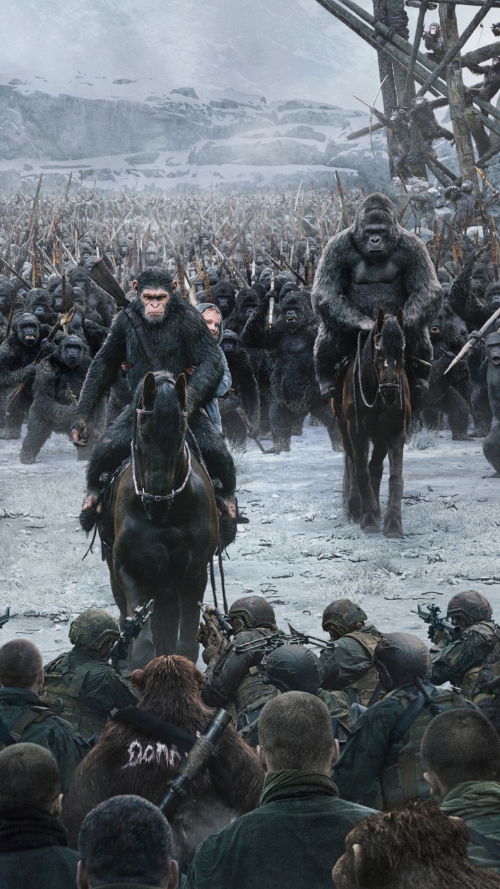 Обои Планета обезьян, армия, военная организация, отряд, пехота в разрешении 720x1280