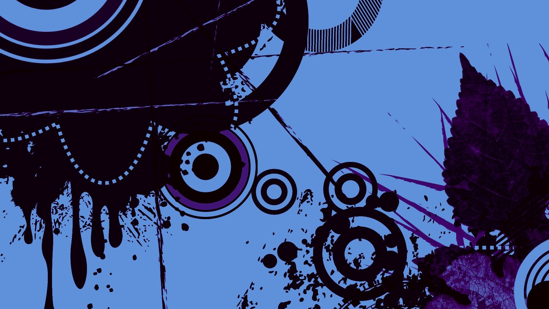 Обои векторная графика, синий, пурпур, графический дизайн, узор в разрешении 1920x1080