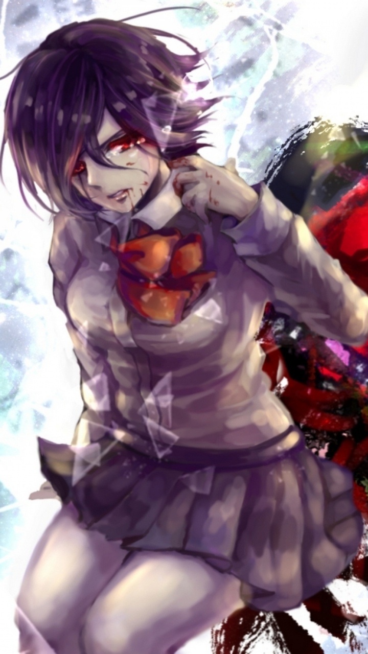 Обои одной Кирисима, Кен kaneki, Токио вурдалак, Хикари Кирисима, аниме в разрешении 720x1280