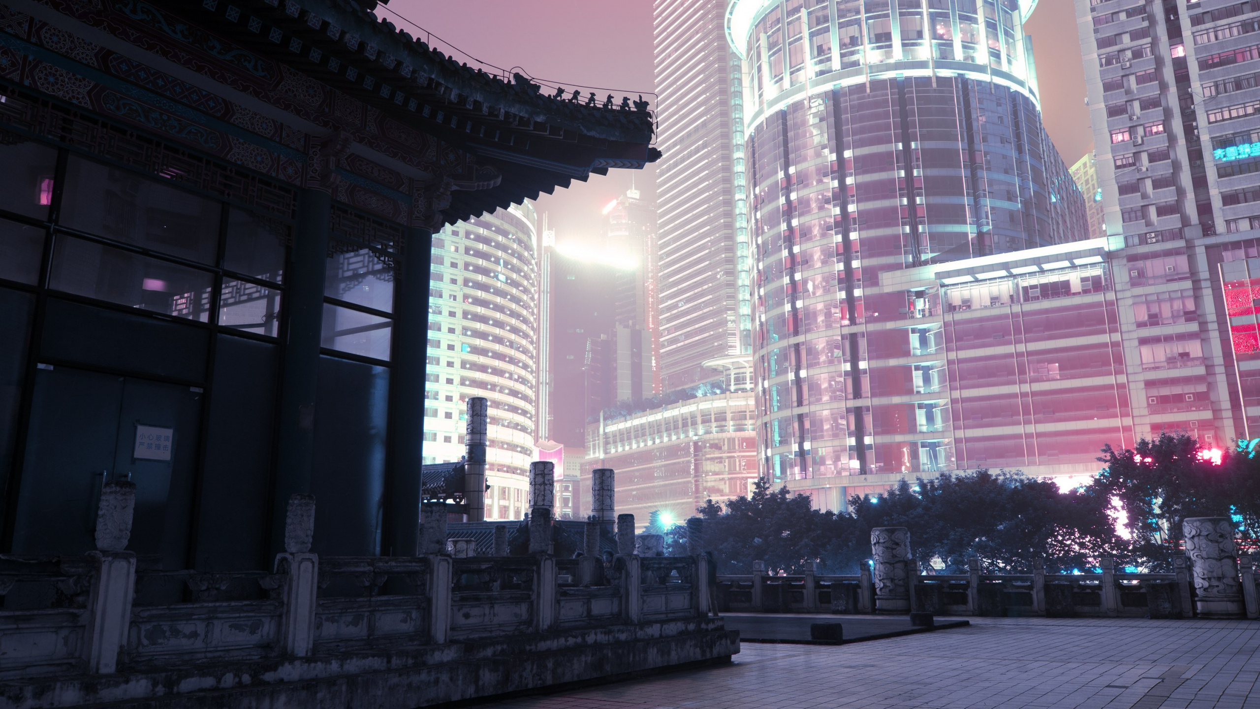 Обои город, метрополия, небоскреб, ориентир, здание в разрешении 2560x1440