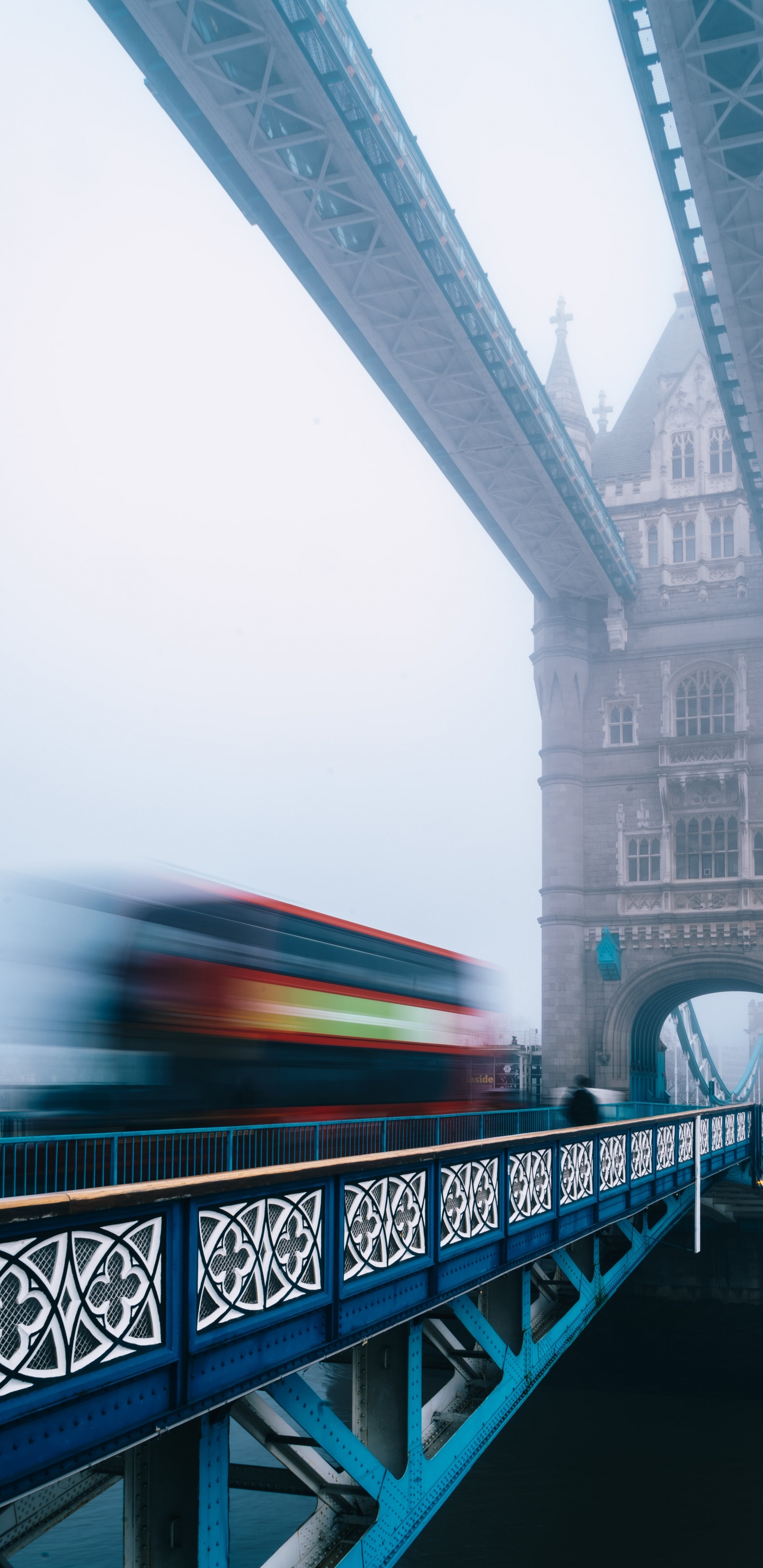 Обои тауэрский мост, мост, архитектура, синий, ориентир в разрешении 1440x2960