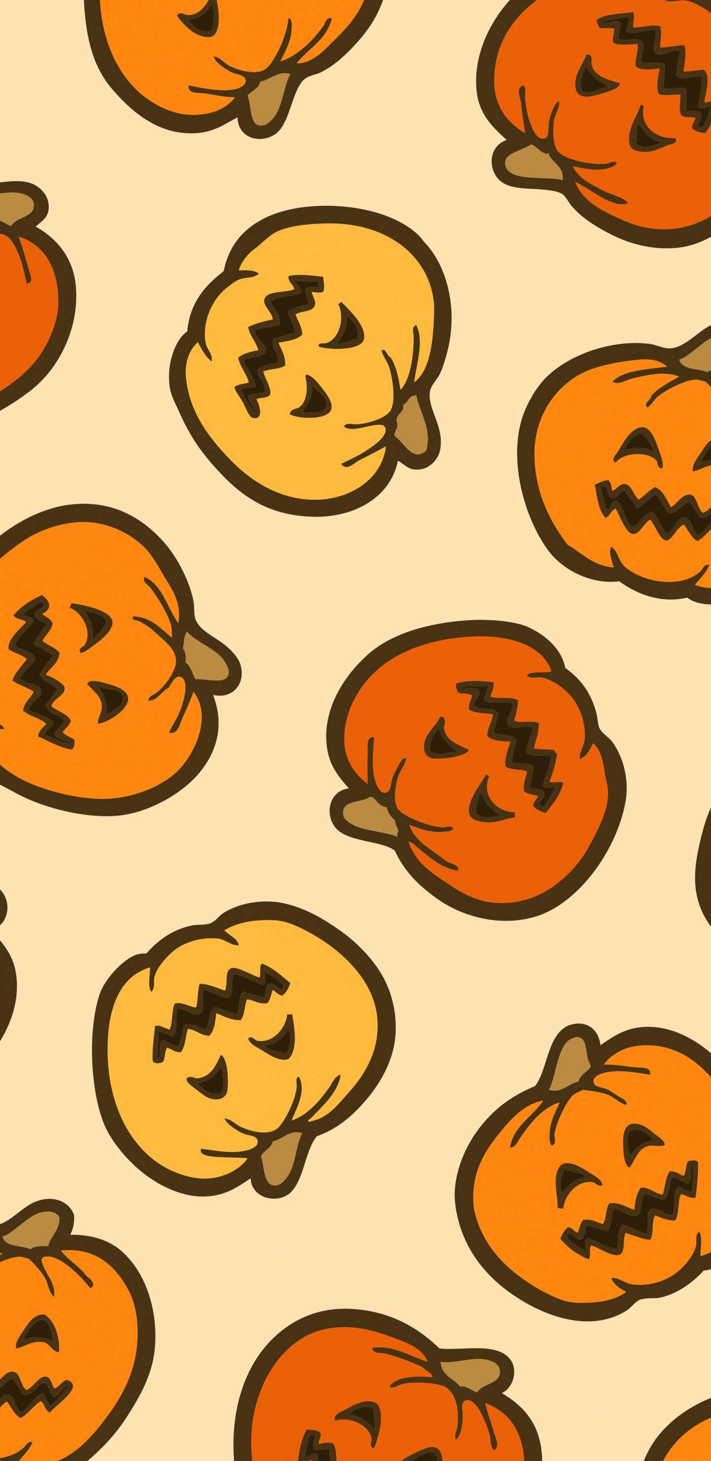 Обои тыква, Конфеты кукурузы, мимика, Оранжевый цвет, желтый в разрешении 1440x2960