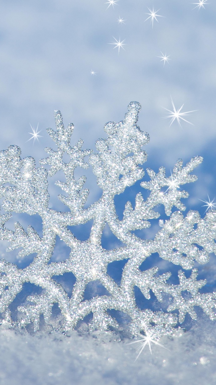 Обои зима, мороз, Снежинка, замораживание, снег в разрешении 720x1280