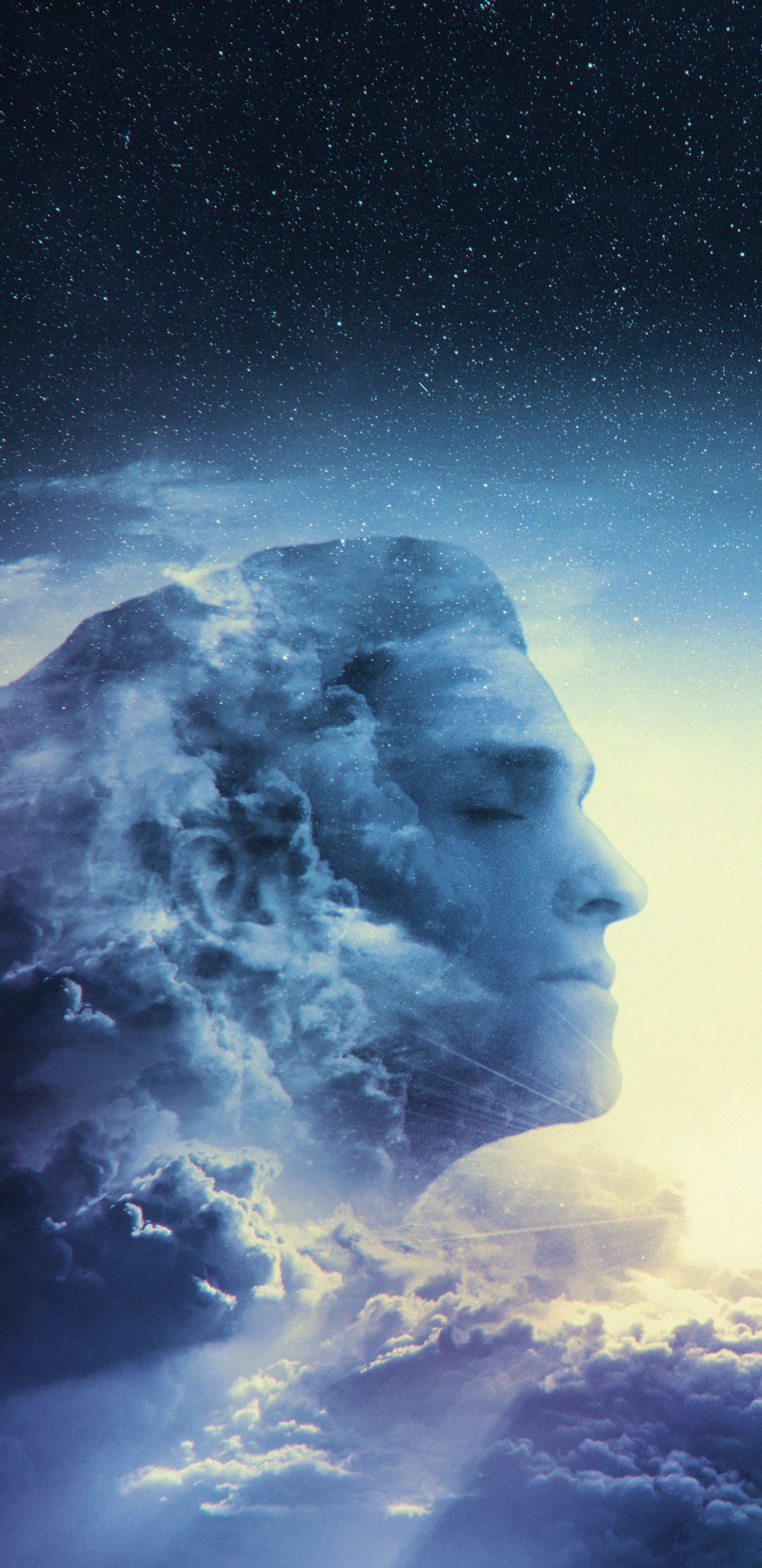 Обои звезда, синий, астрономический объект, космическое пространство, Астрономия в разрешении 1440x2960