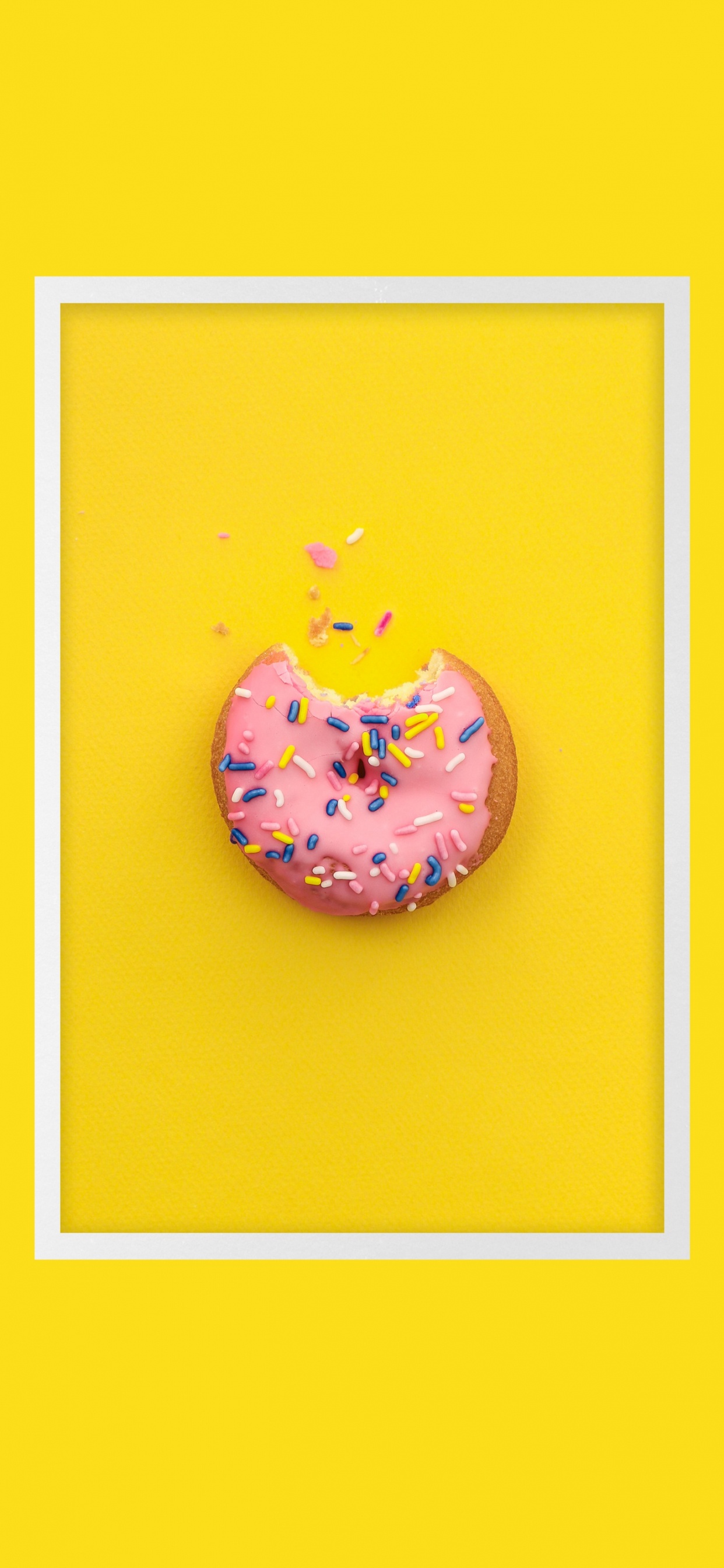 Обои Барт Симпсон, арт, желтый, текст, искусство в разрешении 1242x2688