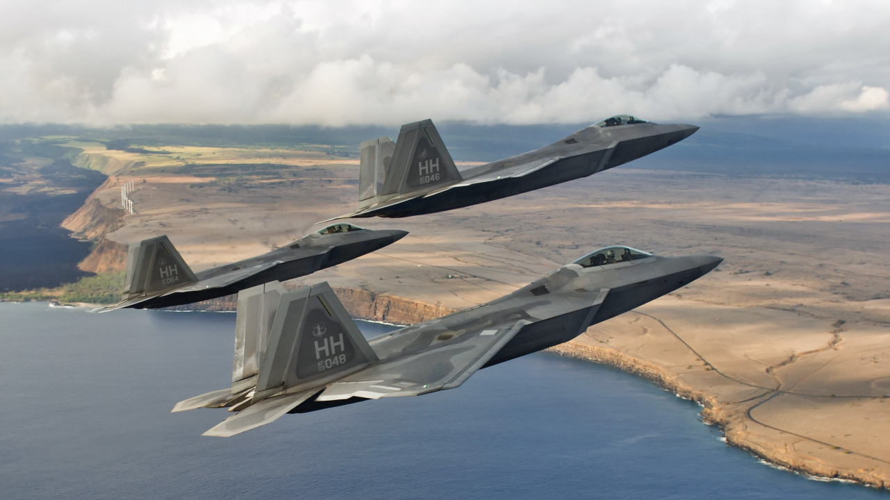 Обои самолеты, самолет стелс, военный самолет, Lockheed Martin, самолет в разрешении 1280x720