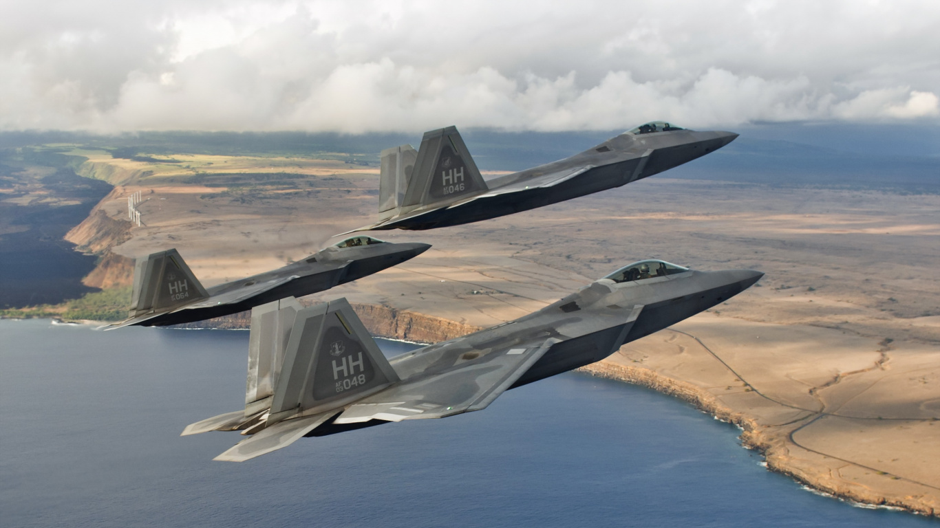 Обои самолеты, самолет стелс, военный самолет, Lockheed Martin, самолет в разрешении 1366x768