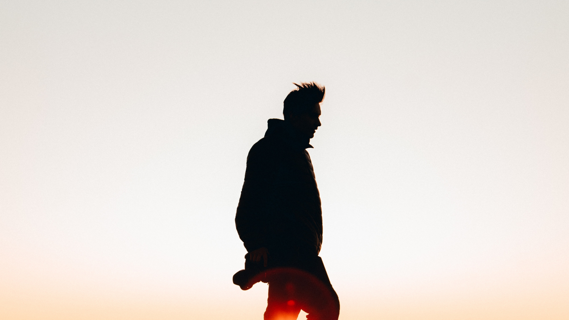 Обои утро, природа, темнота, ночь, силуэт в разрешении 1920x1080