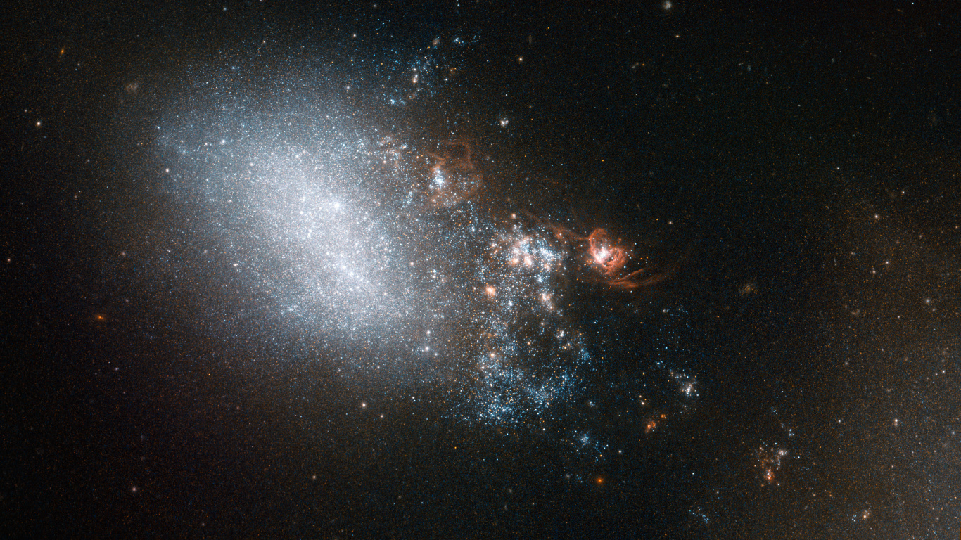 Обои Галактика, космический телескоп Хаббл, Галактика Водоворот, астрономический объект, Астрономия в разрешении 1366x768