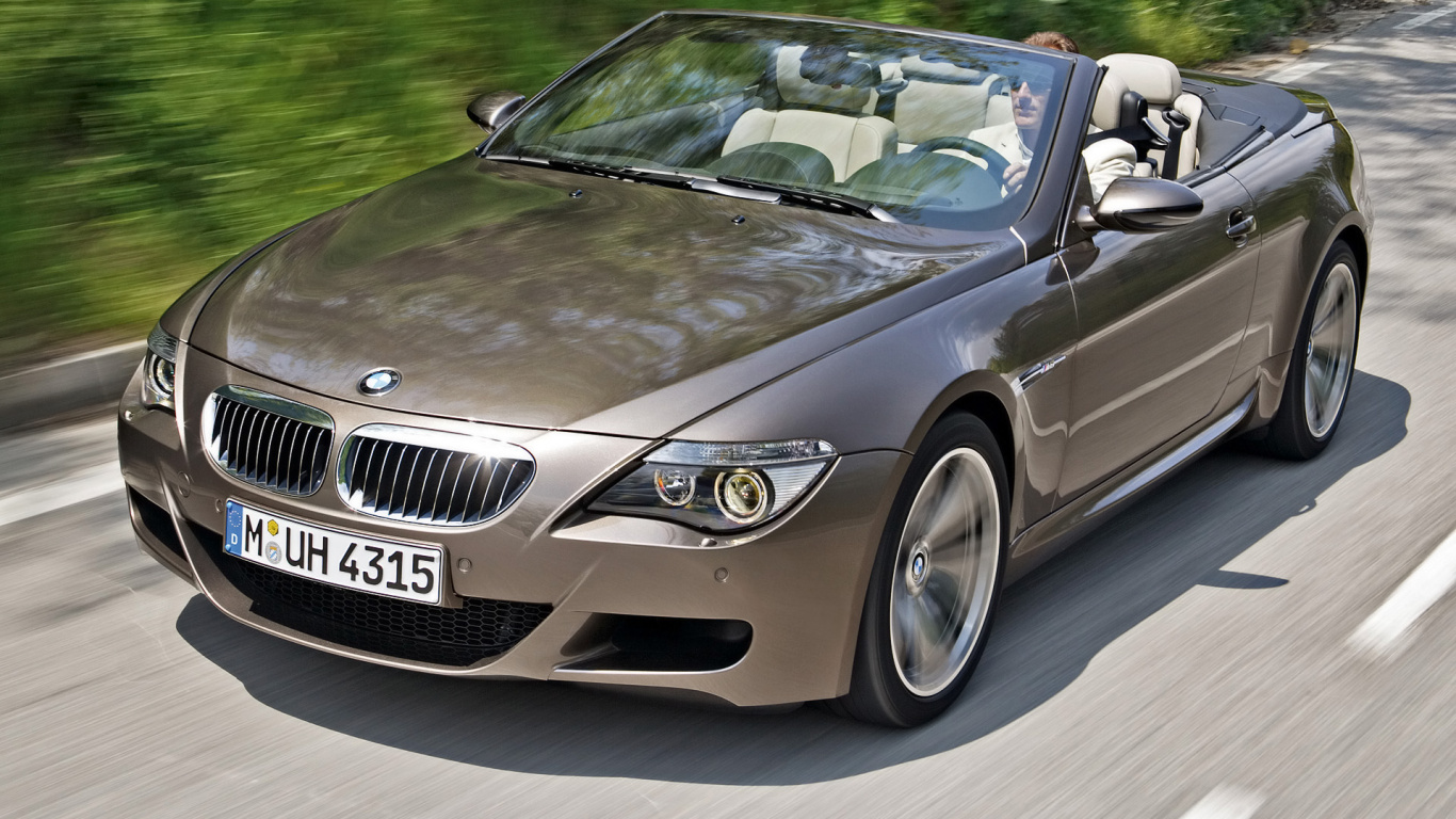 Обои BMW 6 серии, авто, bmw, Кабриолет, мощные машины в разрешении 1366x768