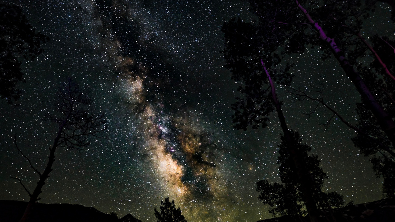 Обои Галактика, Астрономия, звезда, ночное небо, ночь в разрешении 1280x720