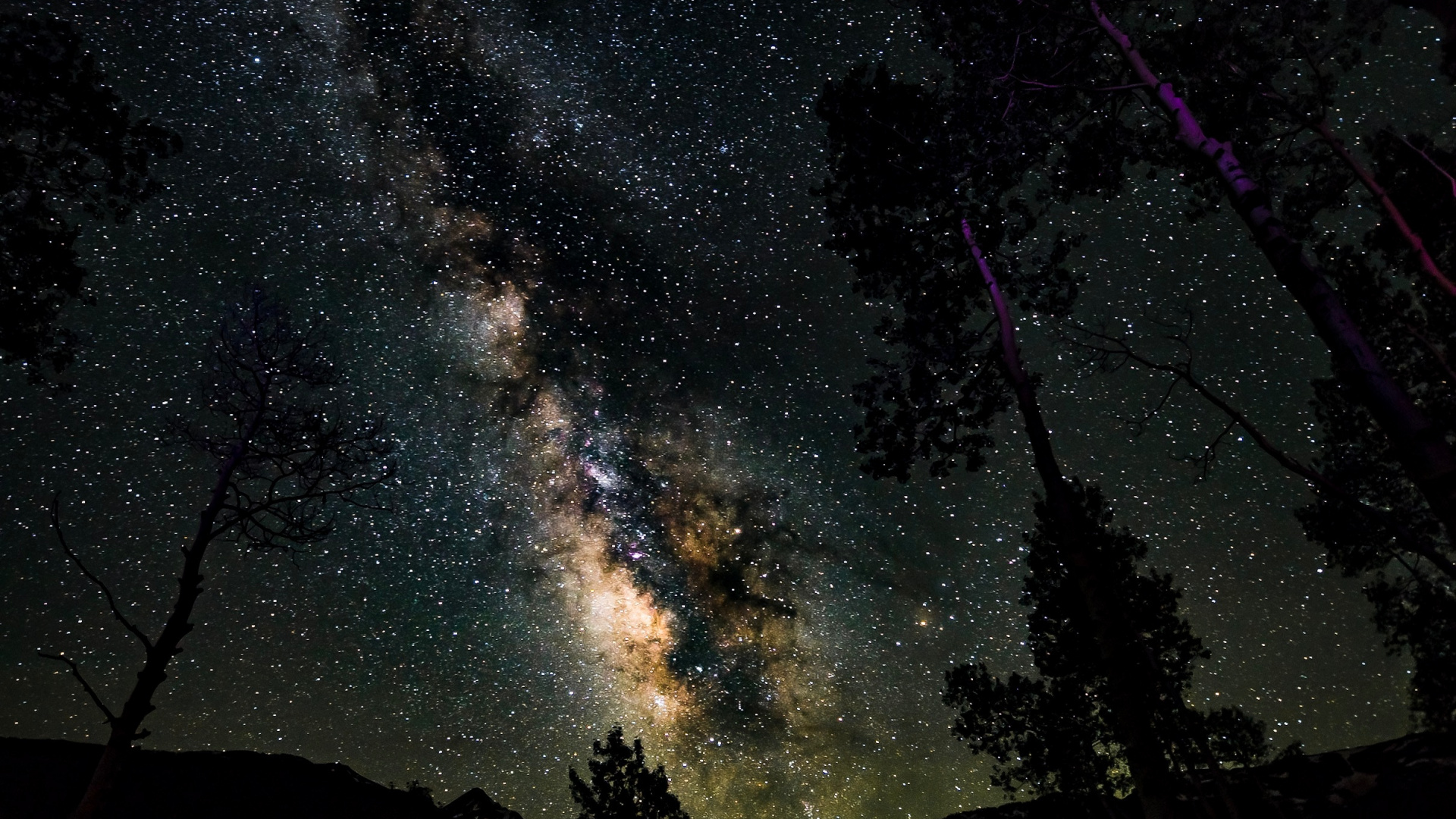Обои Галактика, Астрономия, звезда, ночное небо, ночь в разрешении 1920x1080