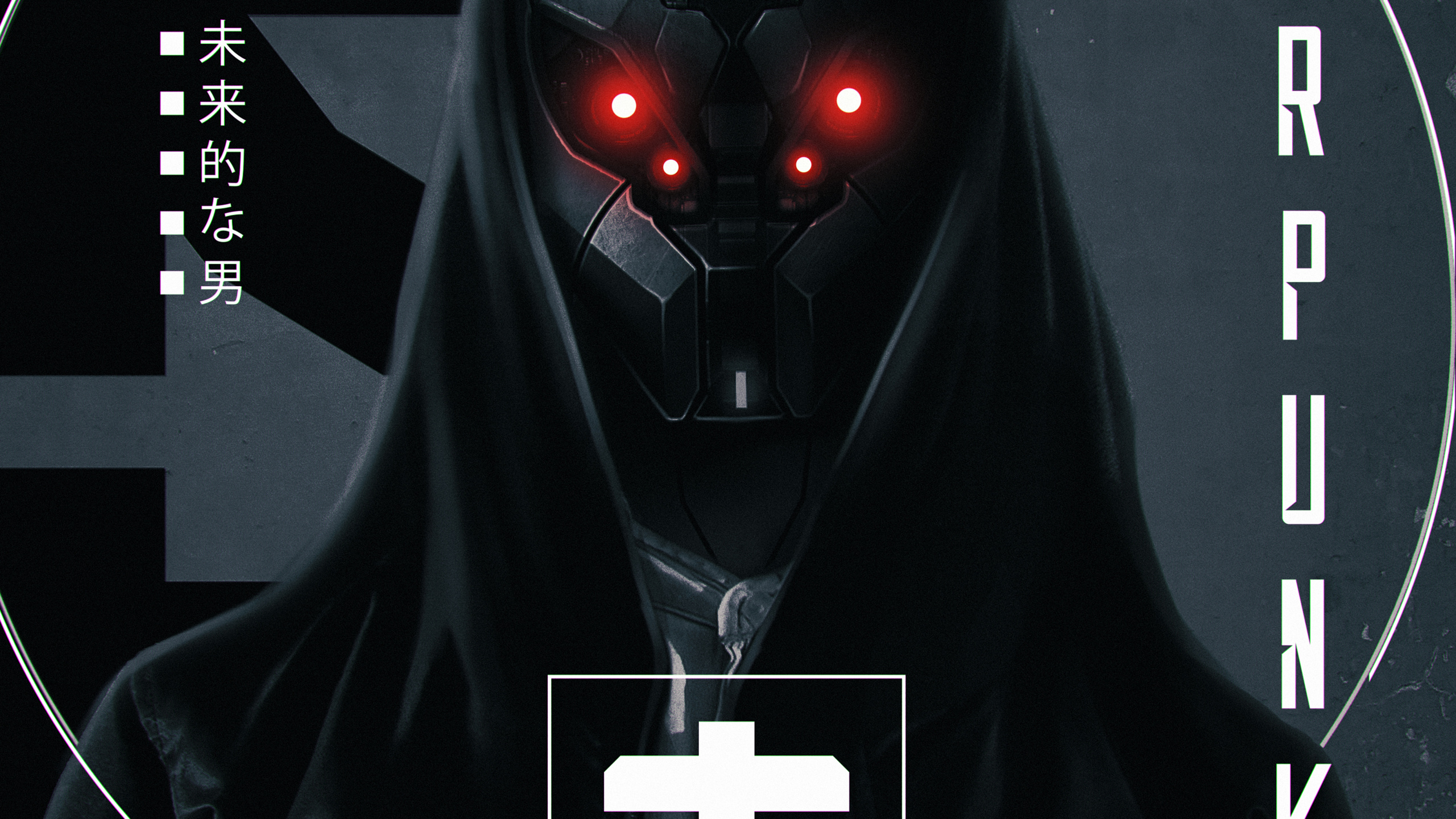 Обои ужас, постер, рукав, Дарт Вейдер, темнота в разрешении 2560x1440