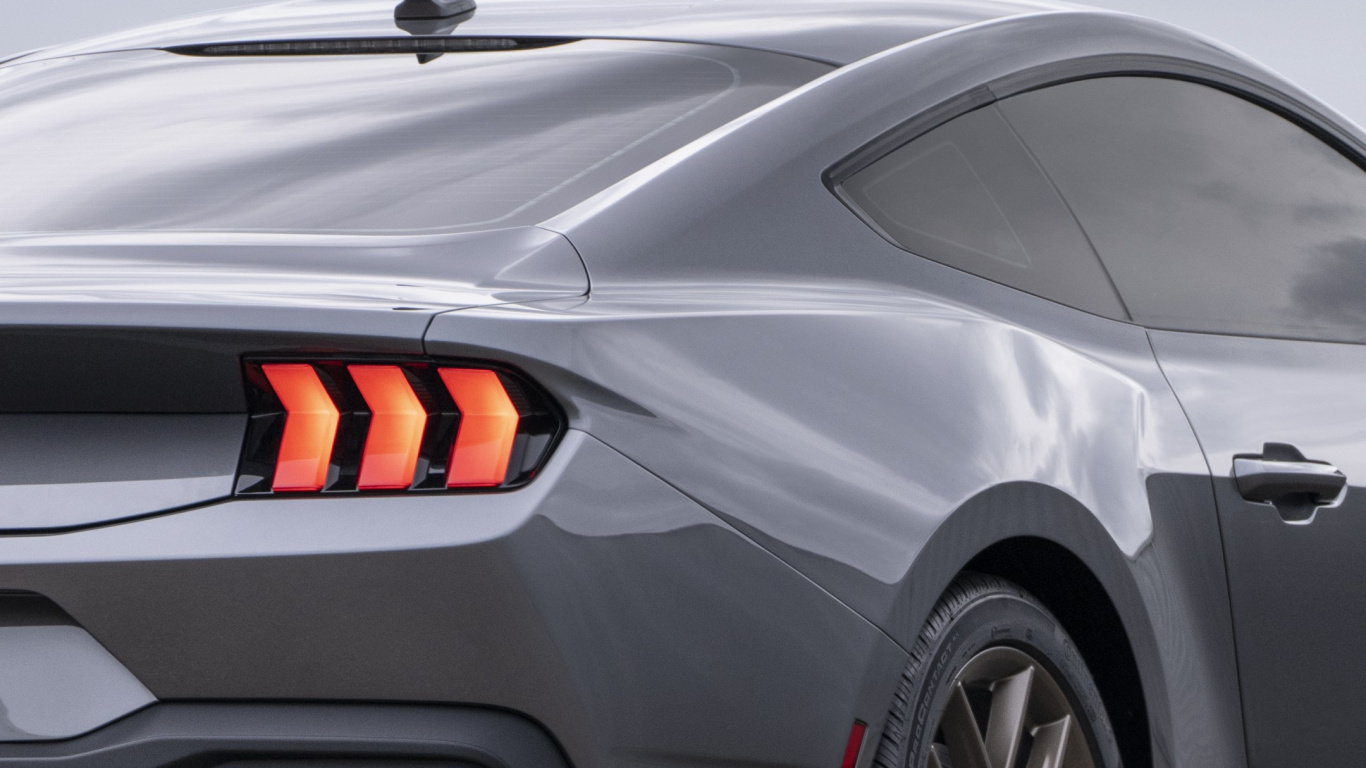 Обои мустанг 2024, Форд Мустанг 2023 года, легковые автомобили, спорткар, компания Ford в разрешении 1366x768