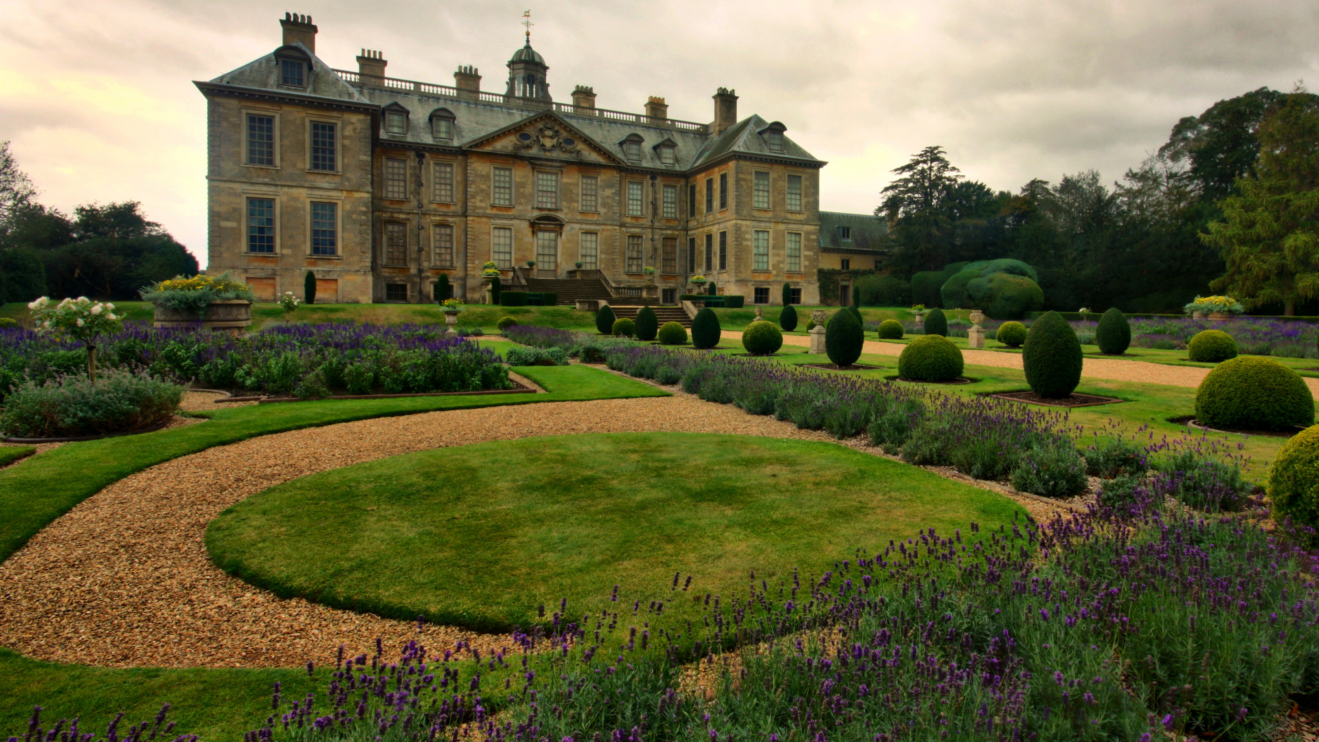 Обои Бельтон-Хаус, Белтон, парк, газон, здание в разрешении 1920x1080