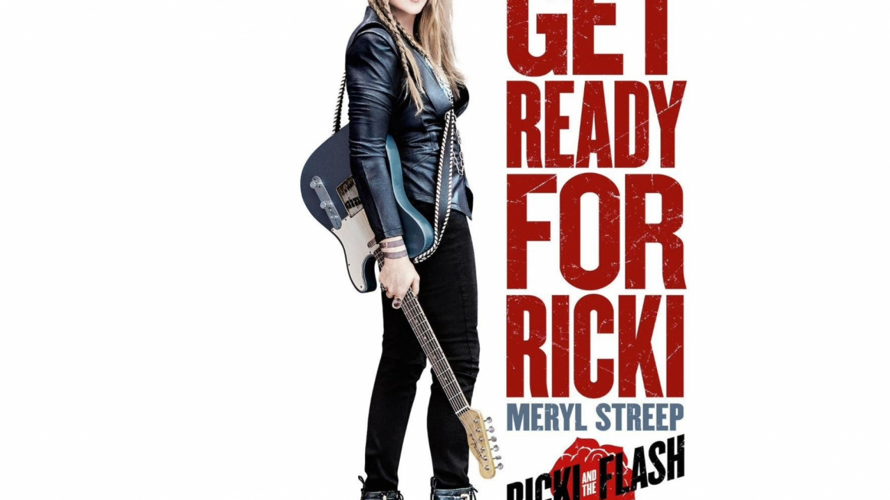 Обои Рики и флэш, Мэрил Стрип, постер, обложка альбома, знаменитость в разрешении 1280x720