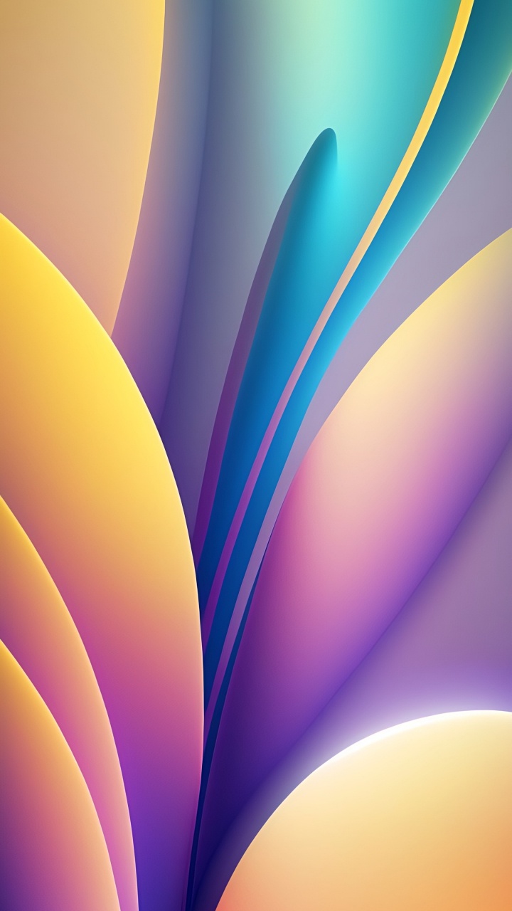 Обои крупный план, фрактальное искусство, свет, лазурный, пурпур в разрешении 720x1280