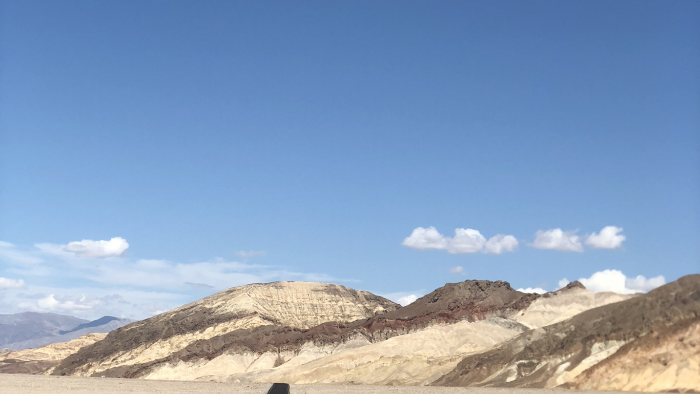 Обои США, Невада, долина смерти, национальный парк долина смерти, дорога в разрешении 1366x768