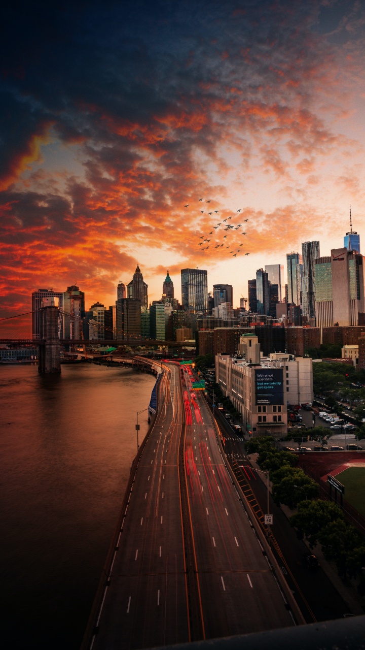 Обои Эмпайр Стейт Билдинг, Всемирный торговый центр 1, Крайслер-Билдинг, небоскреб, здание в разрешении 720x1280