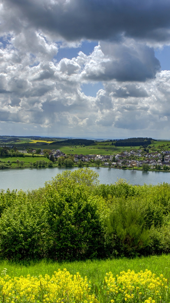 Обои пейзажная живопись, поле, природный ландшафт, природа, сенокосное угодье в разрешении 720x1280