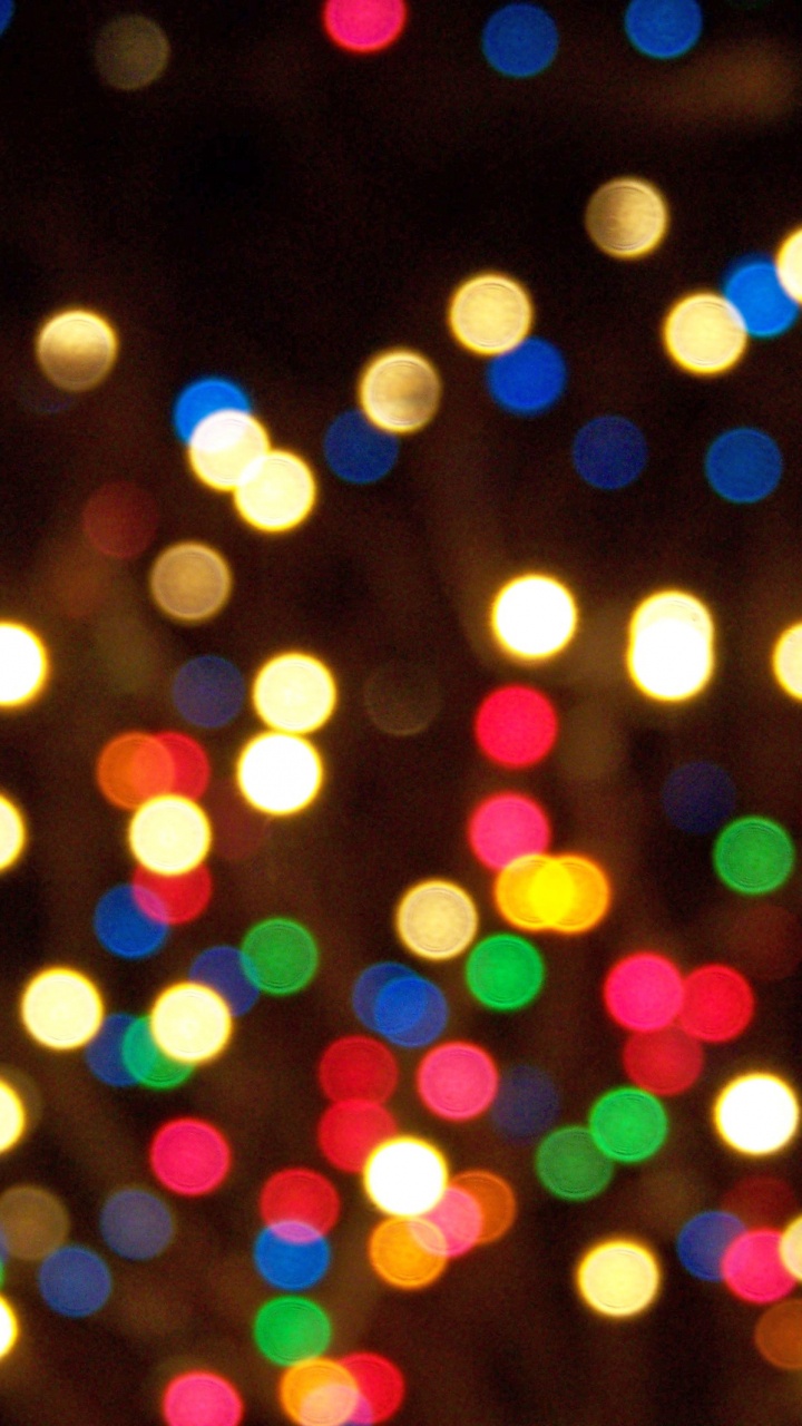 Обои Рождественские огни, Рождественский день, освещение, свет, вечеринка в разрешении 720x1280