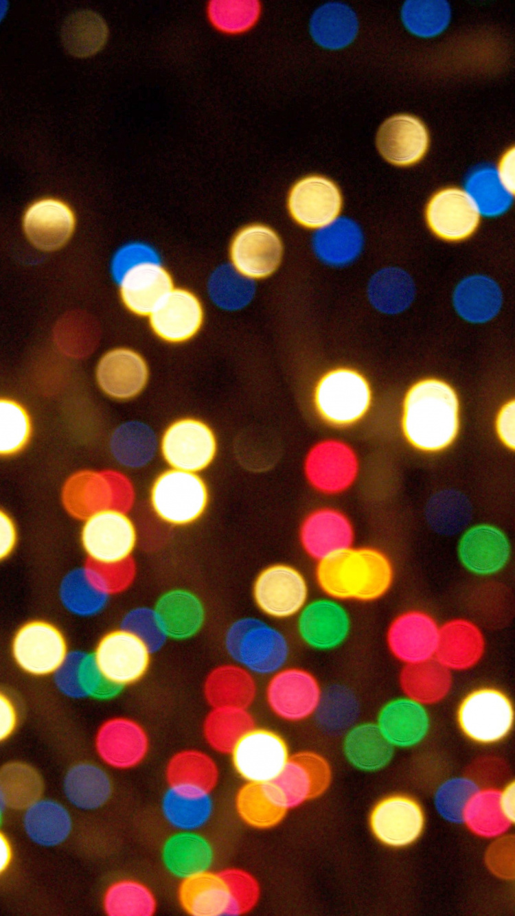 Обои Рождественские огни, Рождественский день, освещение, свет, вечеринка в разрешении 750x1334