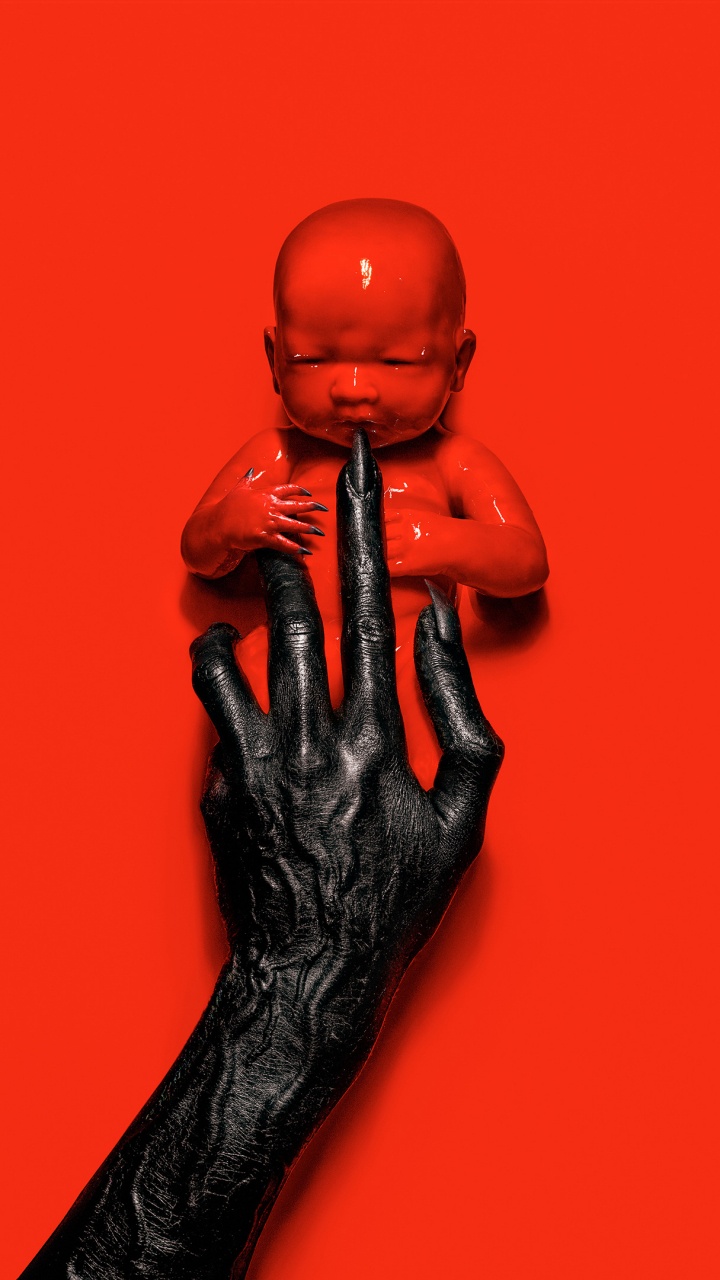 Обои красный цвет, сустав, Американская История Ужасов, Серии Антология, Американская История Ужасов Апокалипсис в разрешении 720x1280