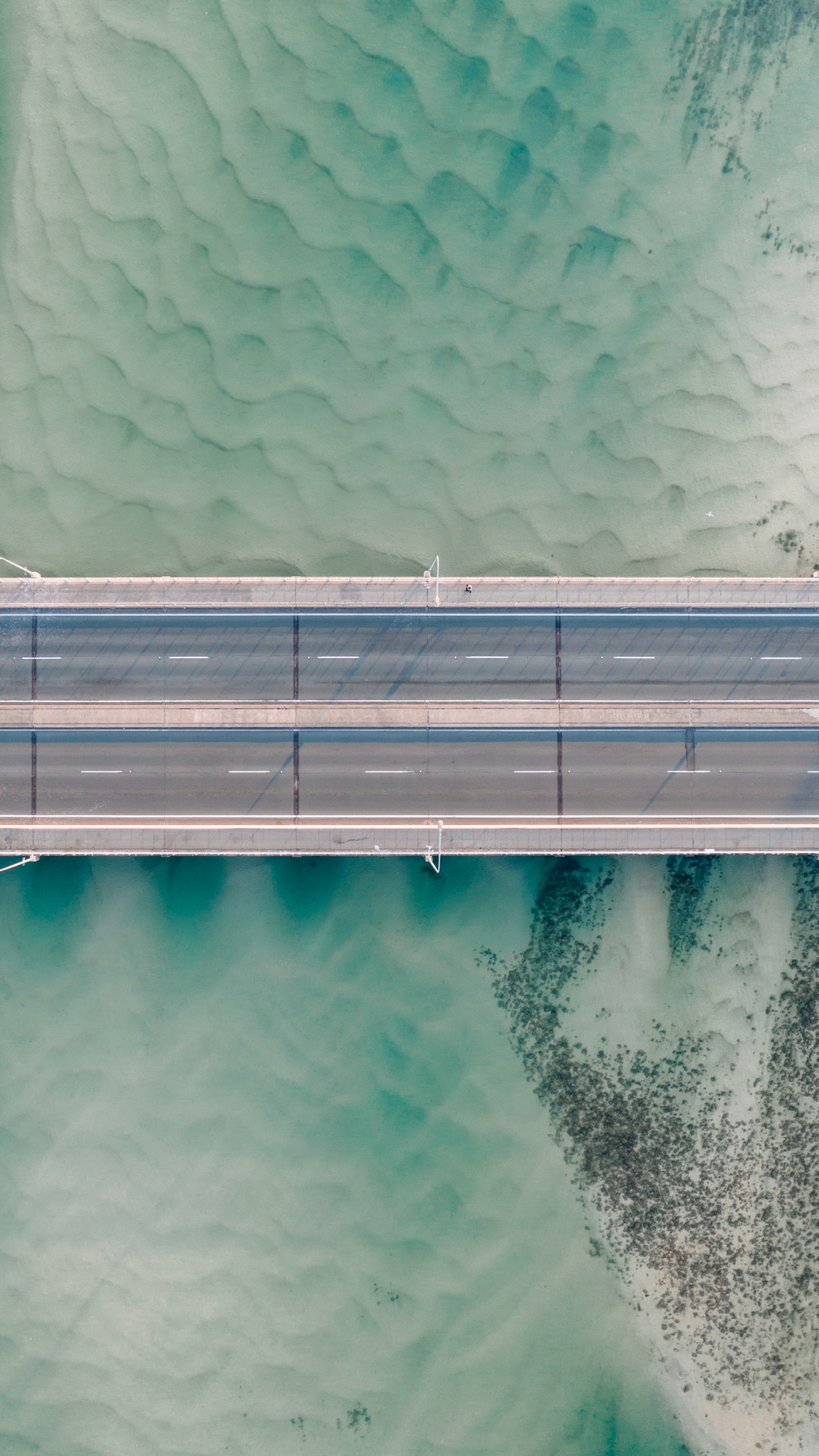 Обои Аква, черный и белый, зеленый, земля, синий в разрешении 1080x1920