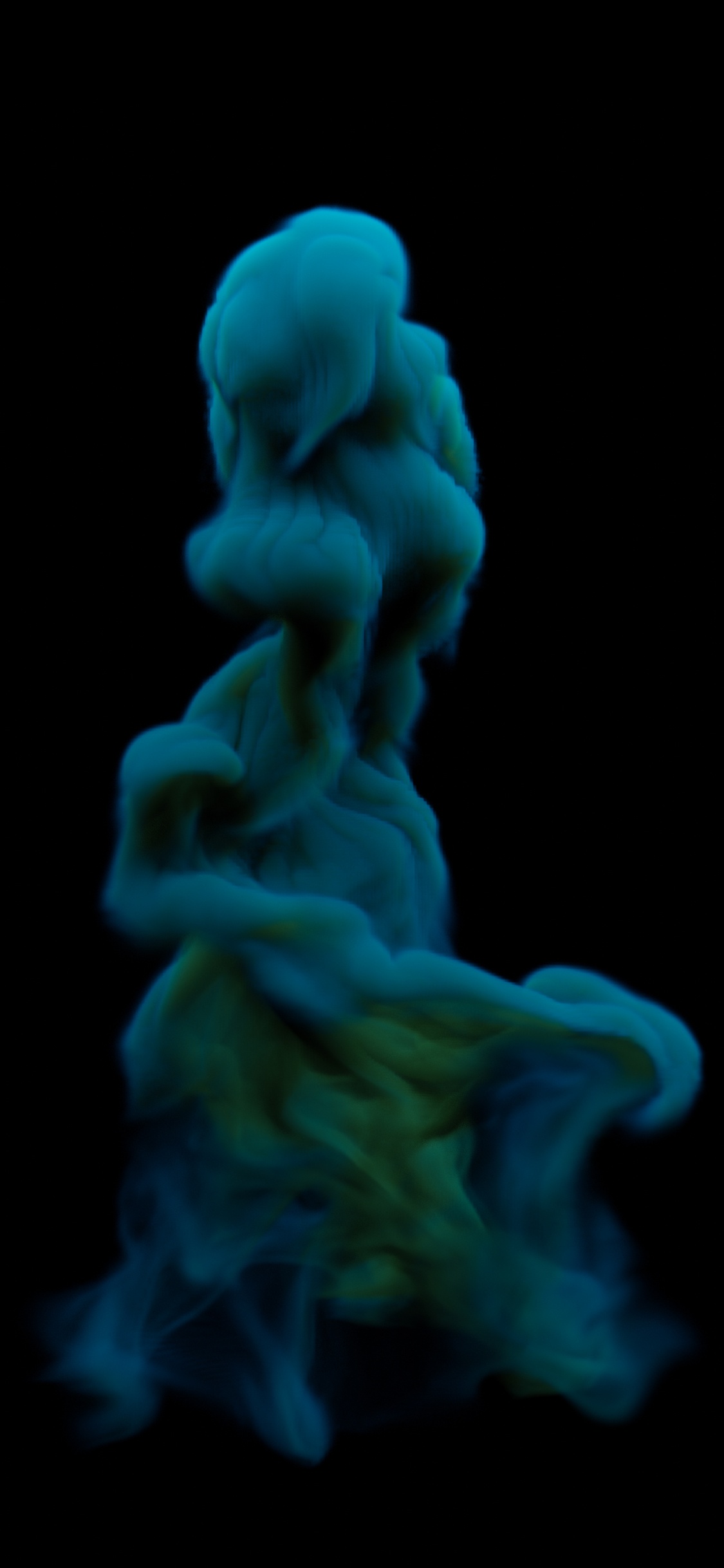 Обои iOS 14, яблоко, 256 гб, облако, дым в разрешении 1125x2436