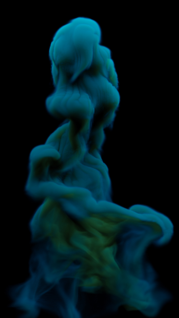 Обои iOS 14, яблоко, 256 гб, облако, дым в разрешении 750x1334