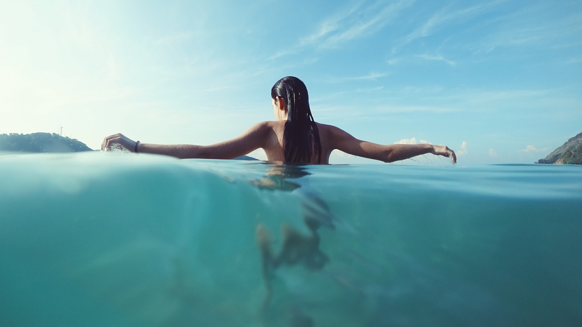 Обои море, досуг, Люди в природе, лето, отпуск в разрешении 1920x1080