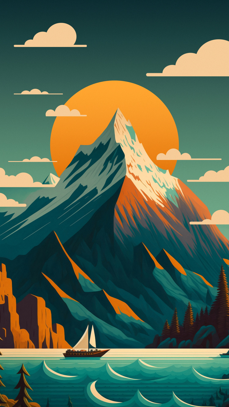 Обои саммит, kwgt создатель пользовательских виджетов, например, нова лаунчер прайм, Эпл в разрешении 750x1334