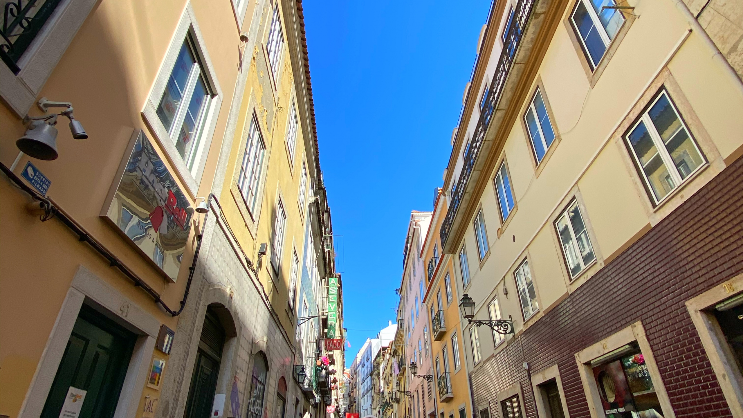 Обои аллея, окно, дорога, городок, архитектура в разрешении 2560x1440