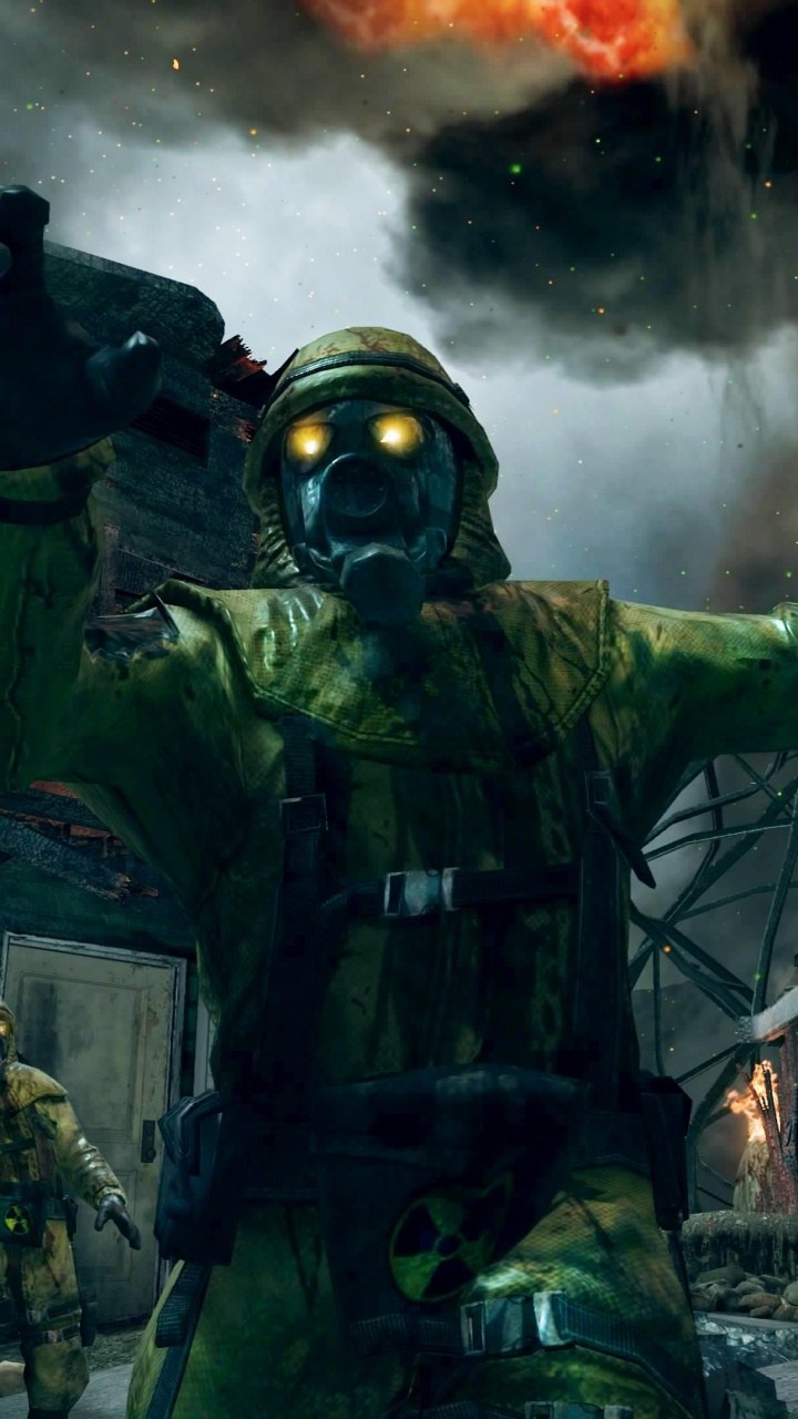 Обои call of duty black ops ii, call of duty black ops, call of duty zombies, трейарч, компьютерная игра в разрешении 720x1280