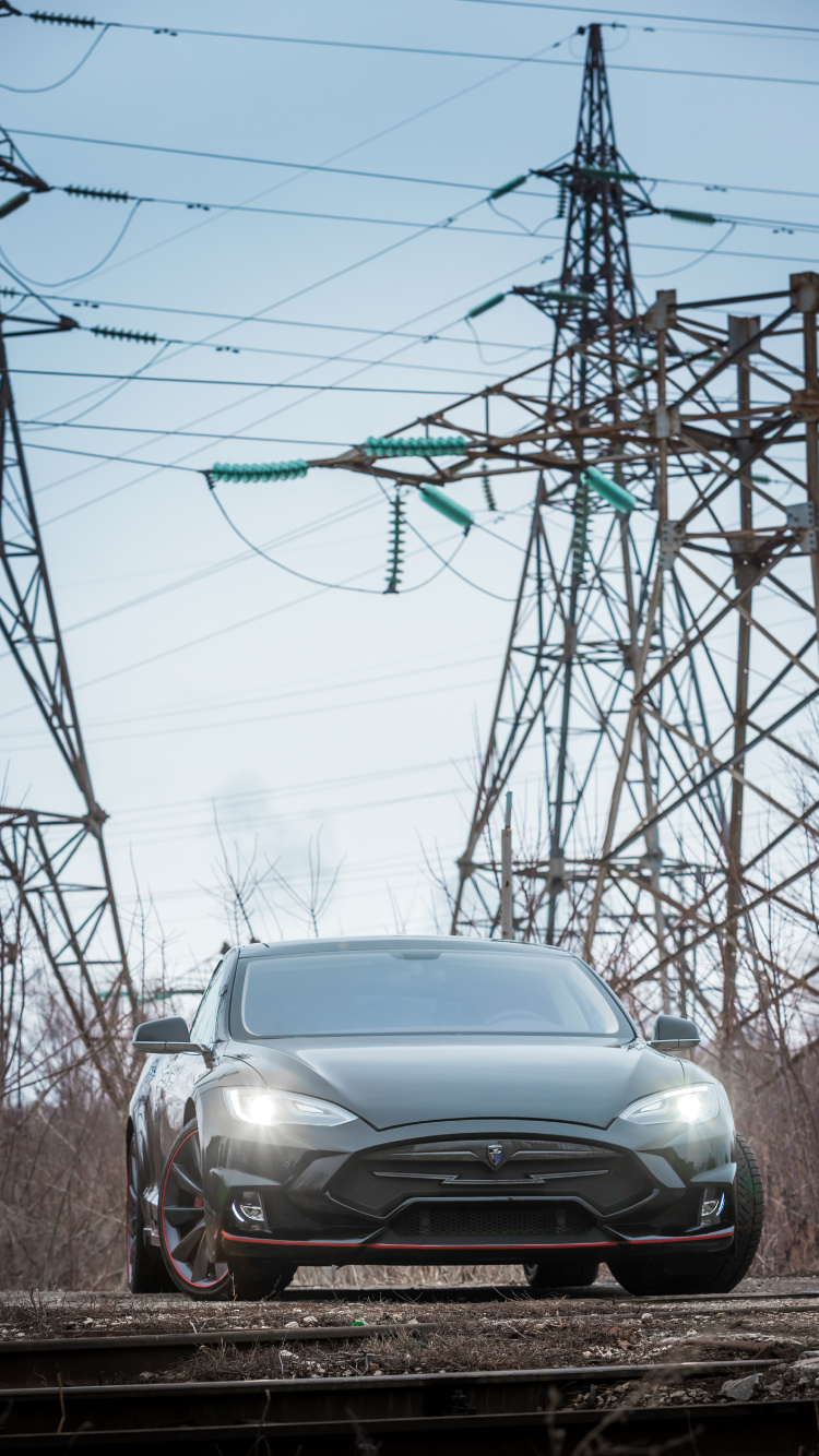 Обои Tesla Model S, Tesla, компактный автомобиль, авто, транспорт в разрешении 750x1334